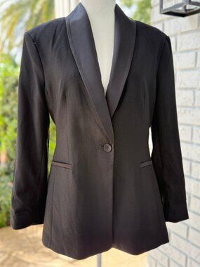 H&M Black Tuxedo Style Blazer Size Small